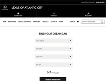 Tablet Screenshot of lexusofatlanticcity.com